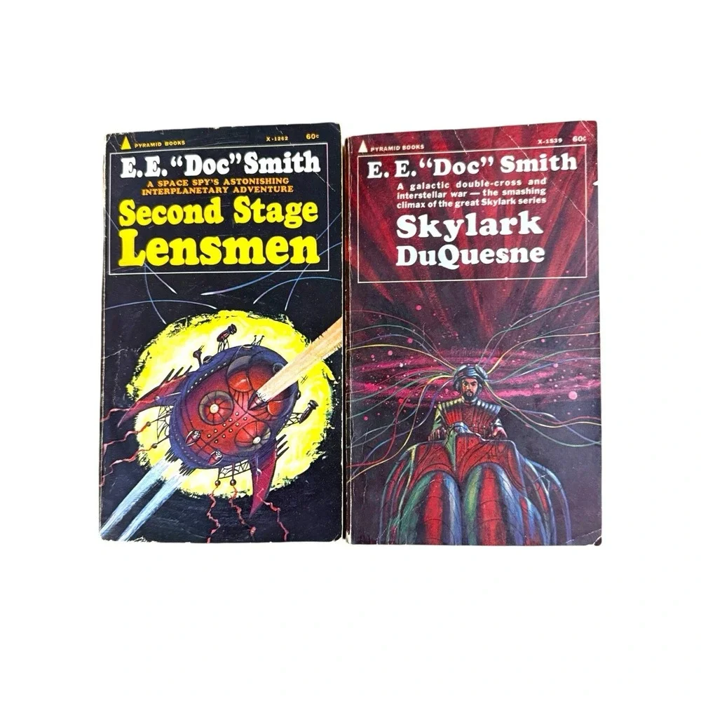Vintage Lot of 14 E.E. Doc Smith Paperbacks from Lensman & Skylark Series SciFi